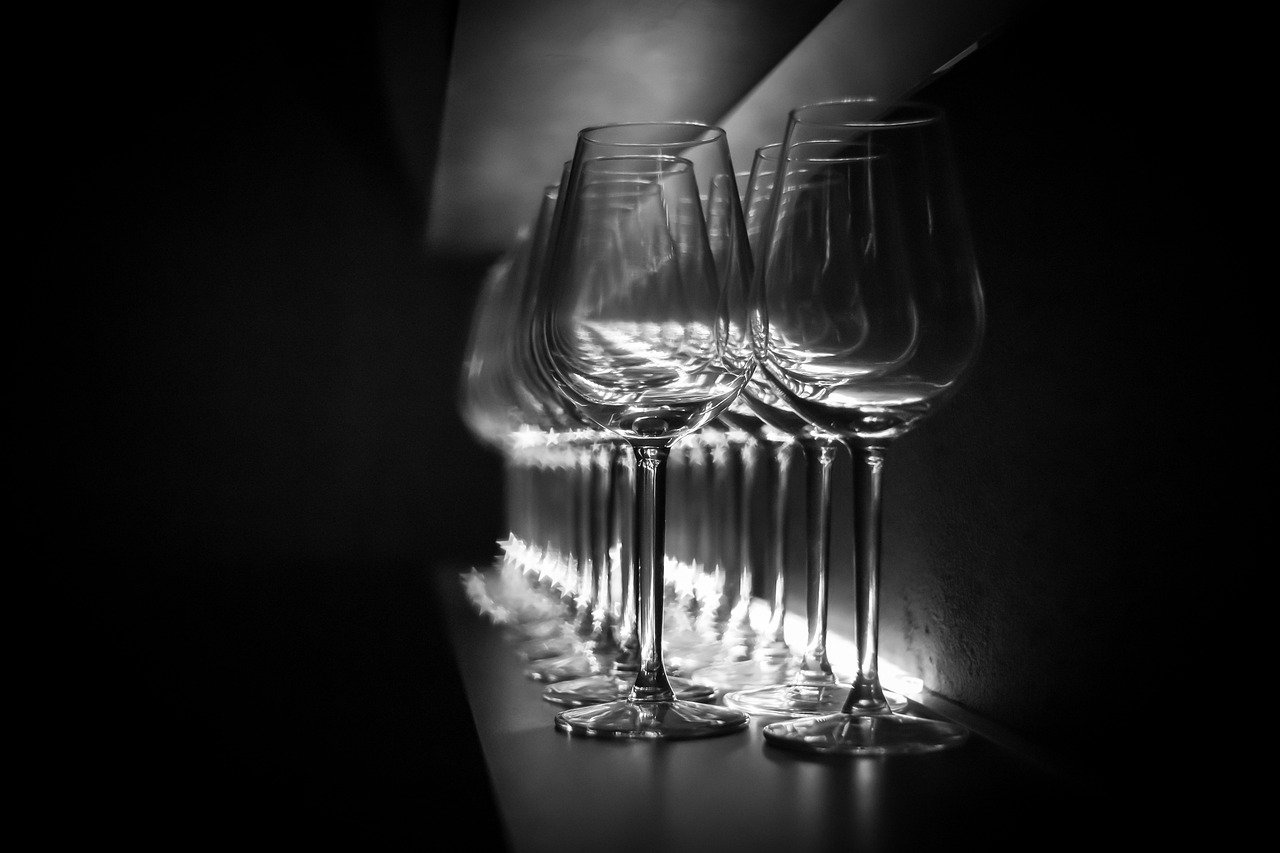 Glass in the dark