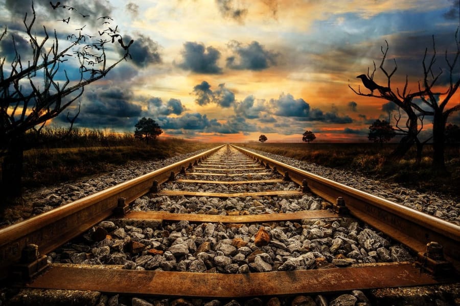 Via de tren vieja
