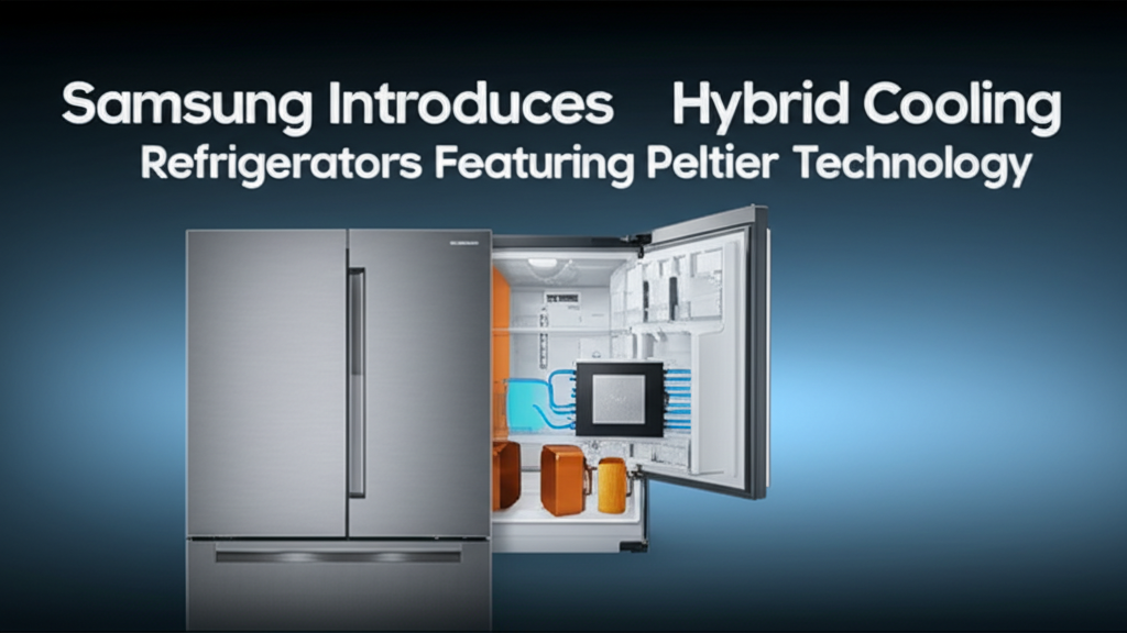 Samsung Introduces Hybrid Cooling Refrigerators Featuring Peltier Technology