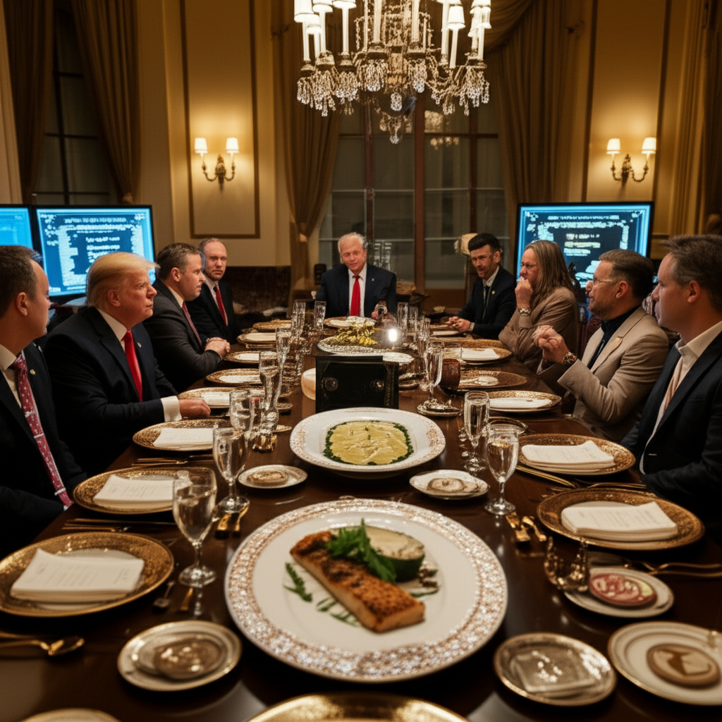 Inside Donald Trump's Exclusive Memecoin Dinner: A Blend of Crypto, Politics, and Halibut