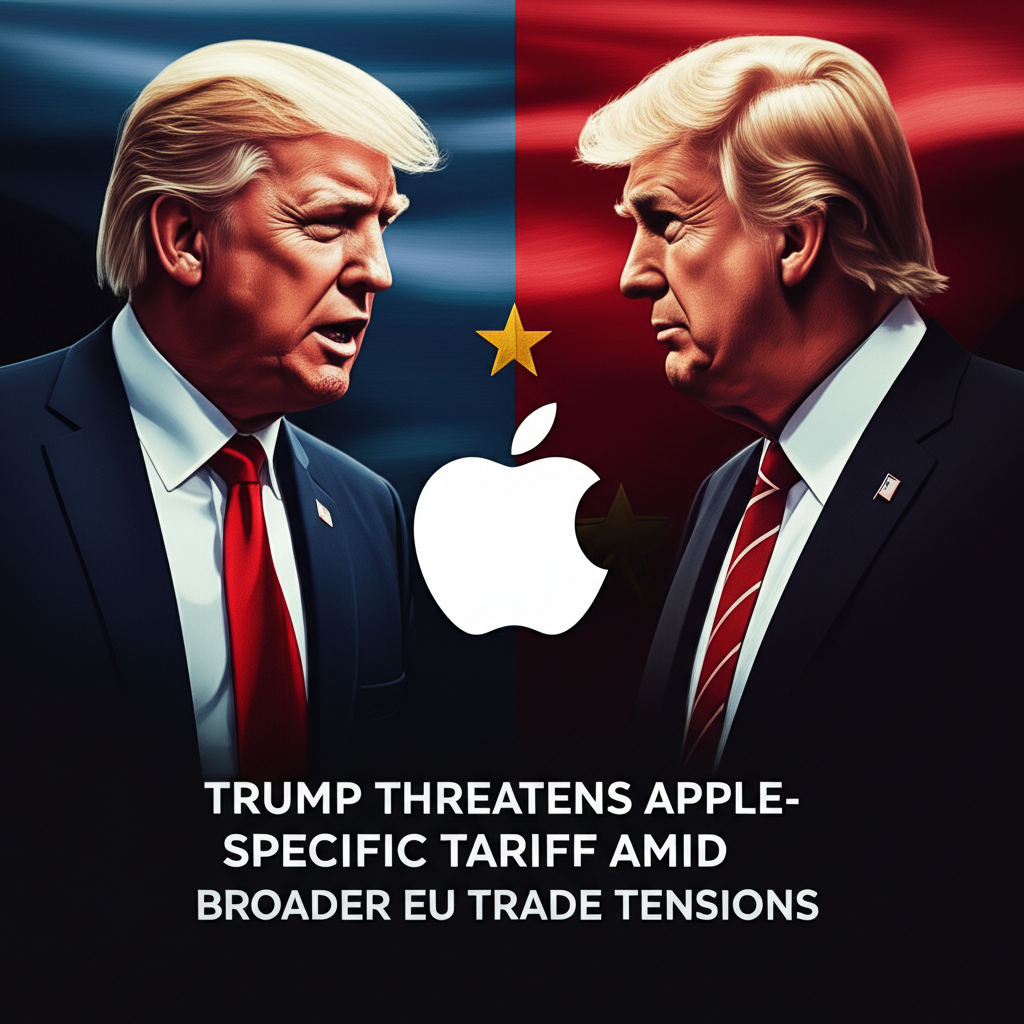 Trump Threatens Apple-Specific Tariff Amid Broader EU Trade Tensions