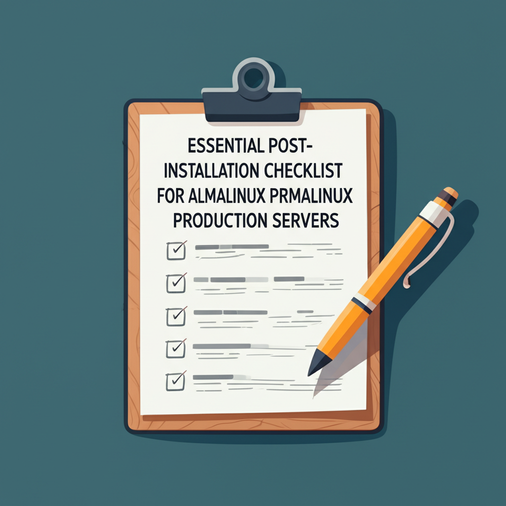 Essential Post-Installation Checklist for AlmaLinux Production Servers