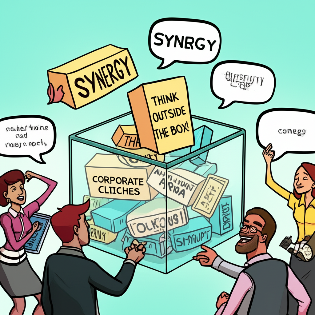 Beyond the Glass Box: When Corporate Clichés Collide with Tech Workplace Humor