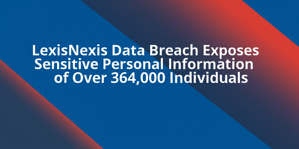 LexisNexis Data Breach Exposes Sensitive Personal Information of Over 364,000 Individuals