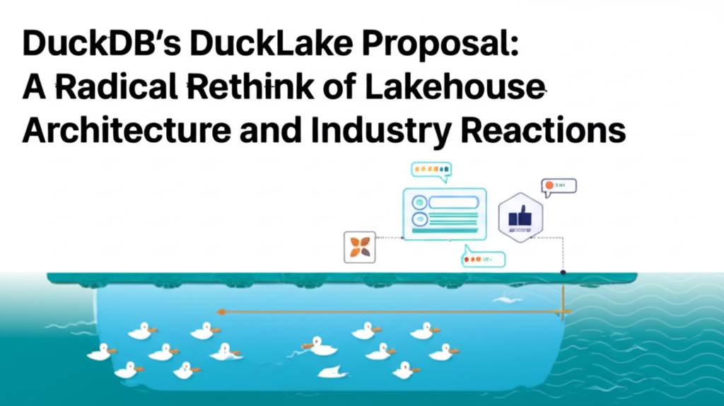 DuckDB's DuckLake Proposal: A Radical Rethink of Lakehouse Architecture and Industry Reactions