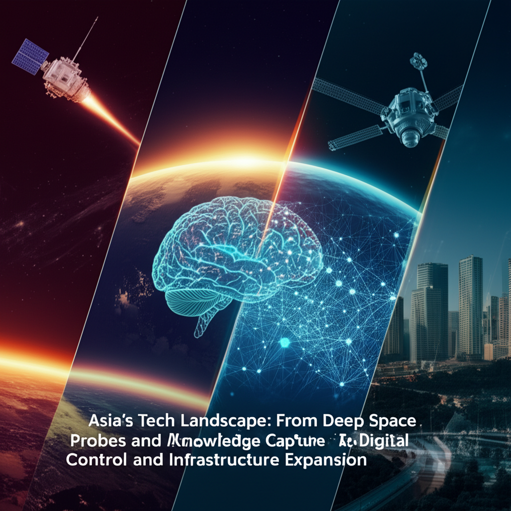 Asia's Tech Landscape: From Deep Space Probes and AI Knowledge Capture to Digital Control and Infrastructure Expansion