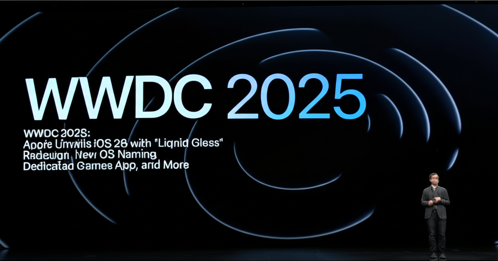 WWDC 2025: Apple Unveils iOS 26 with 'Liquid Glass' Redesign, New OS Naming, Dedicated Games App, and More