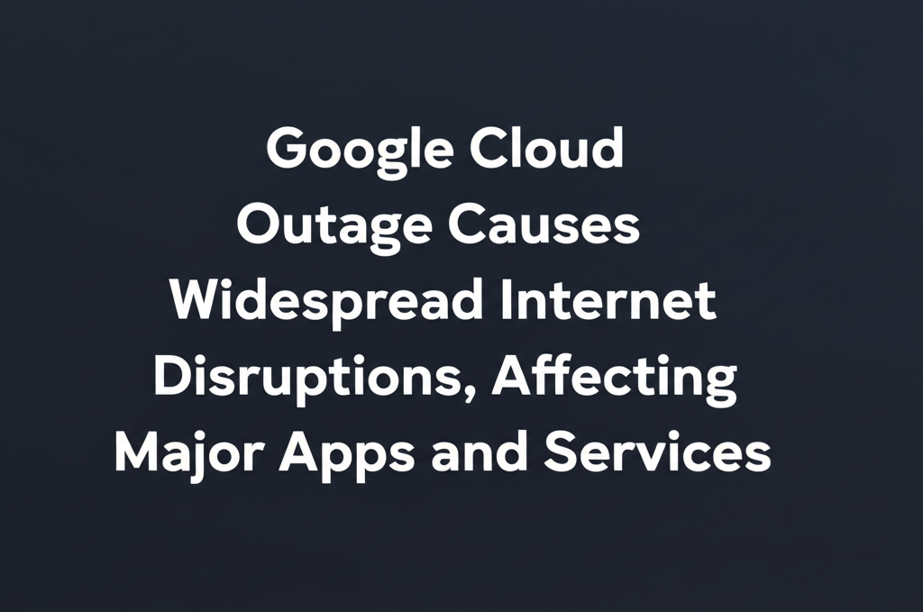 Google Cloud Outage Causes Widespread Internet Disruptions, Affecting Major Apps and Services