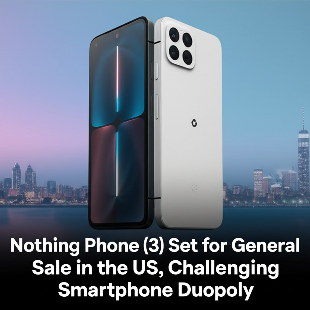 Nothing Phone (3) Set for General Sale in the US, Challenging Smartphone Duopoly