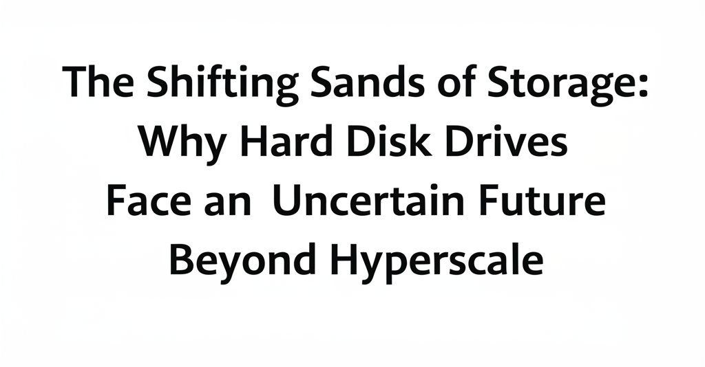 The Shifting Sands of Storage: Why Hard Disk Drives Face an Uncertain Future Beyond Hyperscale