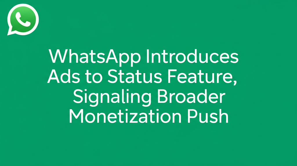 WhatsApp Introduces Ads to Status Feature, Signaling Broader Monetization Push