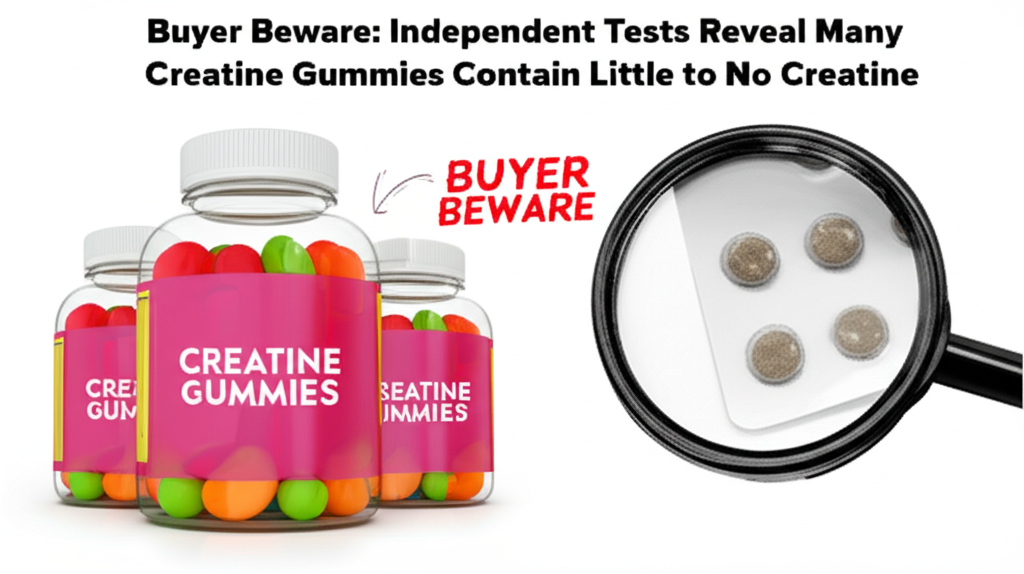Buyer Beware: Independent Tests Reveal Many Creatine Gummies Contain Little to No Creatine