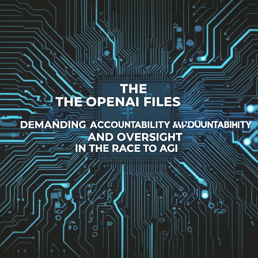 The OpenAI Files: Demanding Accountability and Oversight in the Race to AGI