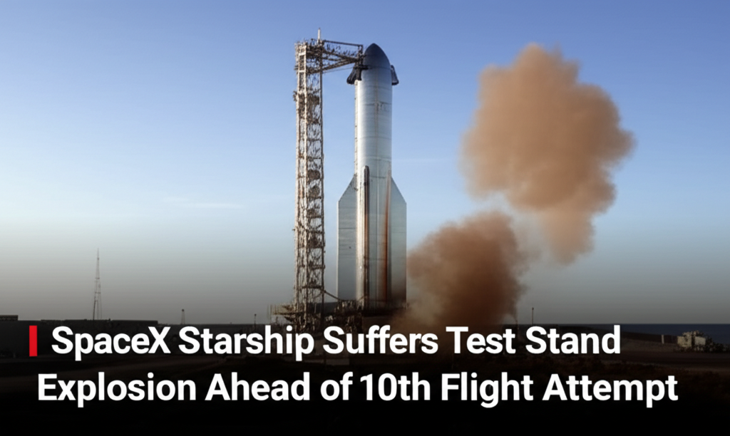 SpaceX Starship Suffers Test Stand Explosion Ahead of 10th Flight Attempt