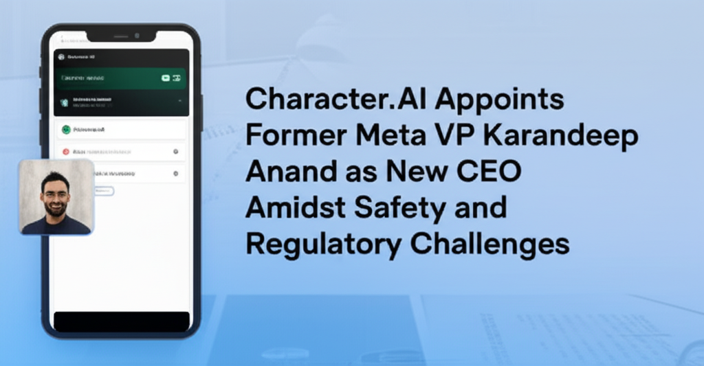 Character.AI Appoints Former Meta VP Karandeep Anand as New CEO Amidst Safety and Regulatory Challenges