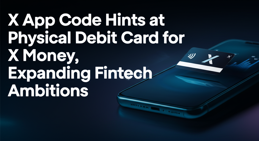X App Code Hints at Physical Debit Card for X Money, Expanding Fintech Ambitions