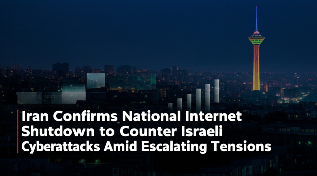 Iran Confirms National Internet Shutdown to Counter Israeli Cyberattacks Amid Escalating Tensions