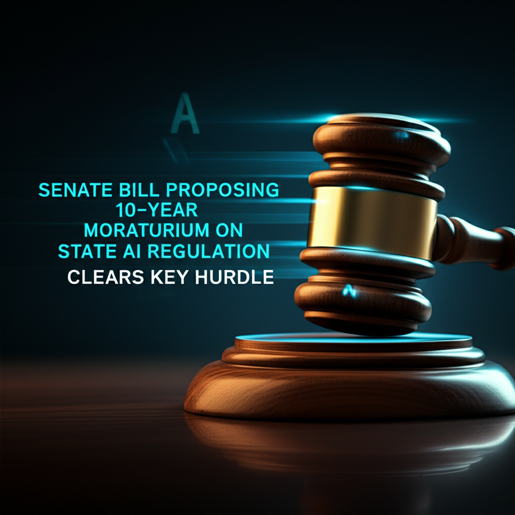 Senate Bill Proposing 10-Year Moratorium on State AI Regulation Clears Key Hurdle