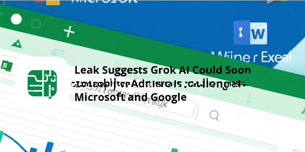 Leak Suggests Grok AI Could Soon Edit Spreadsheets, Challenging Microsoft and Google