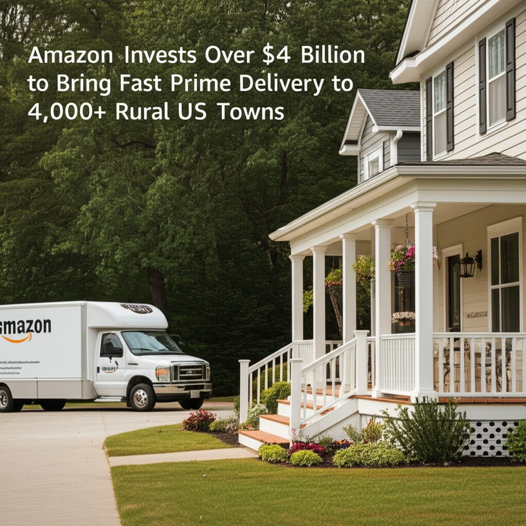 Amazon Invests Over $4 Billion to Bring Fast Prime Delivery to 4,000+ Rural US Towns