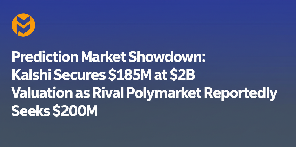 Prediction Market Showdown: Kalshi Secures $185M at $2B Valuation as Rival Polymarket Reportedly Seeks $200M