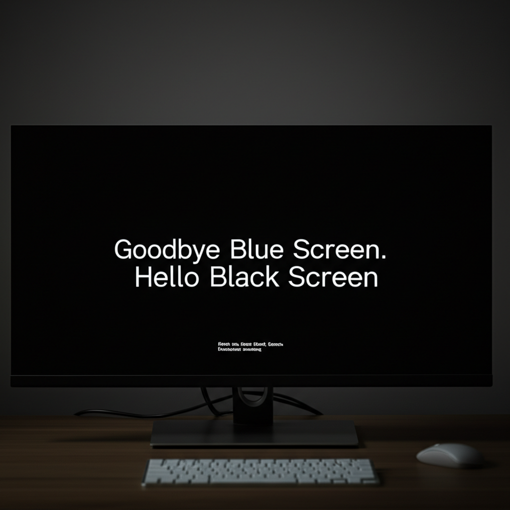 Windows Says Goodbye to the Blue Screen of Death, Embraces Black