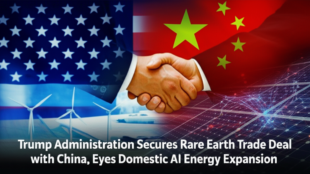 Trump Administration Secures Rare Earth Trade Deal with China, Eyes Domestic AI Energy Expansion