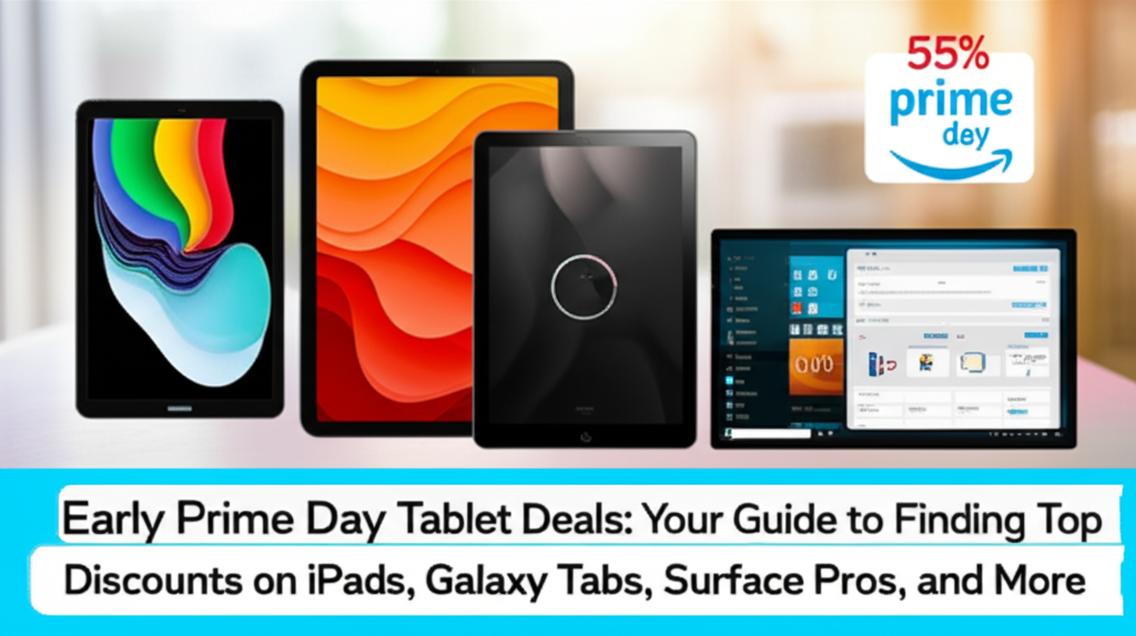 Early Prime Day Tablet Deals: Your Guide to Finding Top Discounts on iPads, Galaxy Tabs, Surface Pros, and More