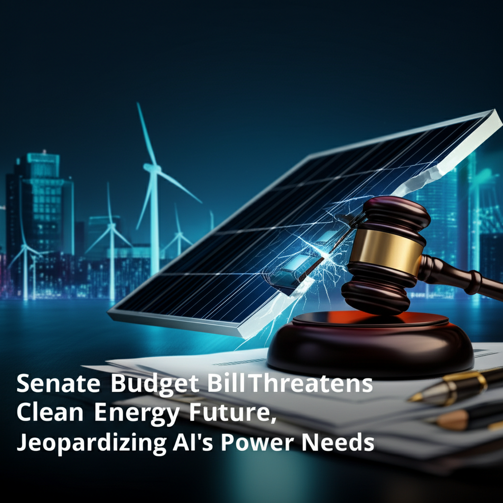 Senate Budget Bill Threatens Clean Energy Future, Jeopardizing AI's Power Needs