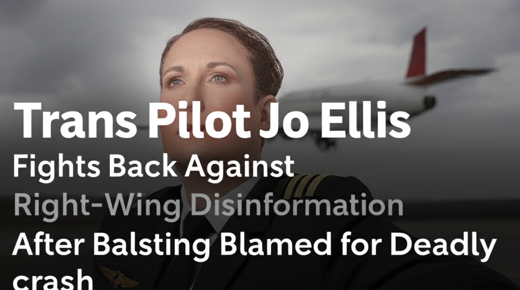 Trans Pilot Jo Ellis Fights Back Against Right-Wing Disinformation After Being Falsely Blamed for Deadly Crash