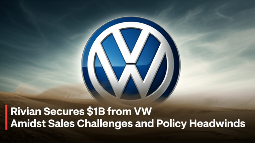 Rivian Secures $1B from VW Amidst Sales Challenges and Policy Headwinds
