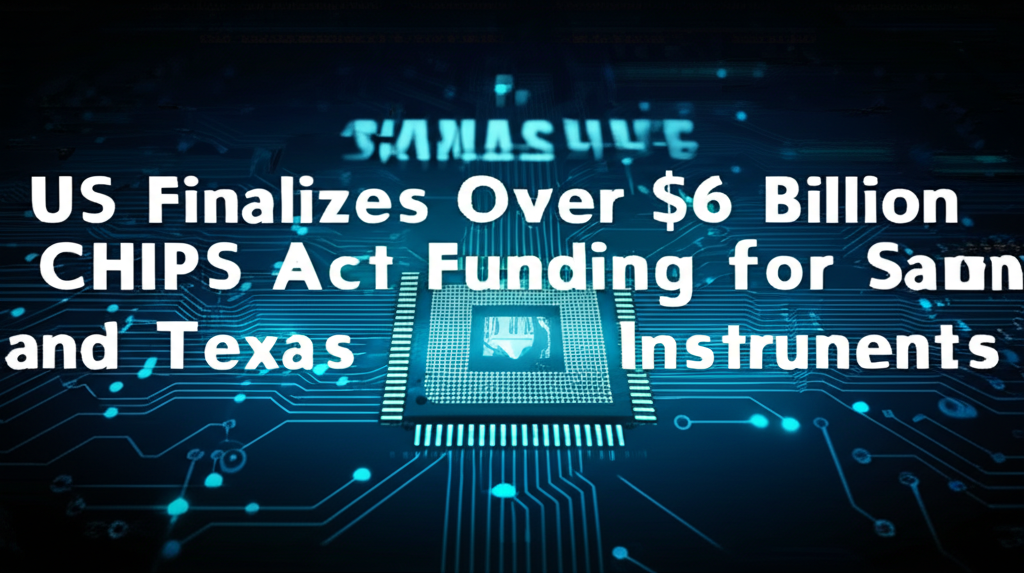 US Finalizes Over $6 Billion CHIPS Act Funding for Samsung and Texas Instruments
