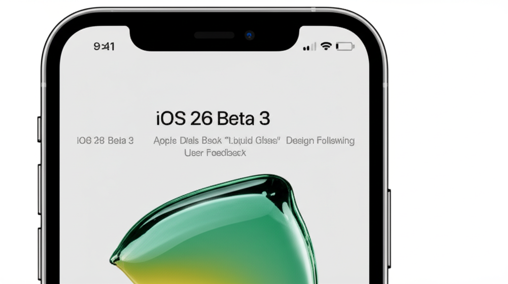 iOS 26 Beta 3: Apple Dials Back 'Liquid Glass' Design Following User Feedback