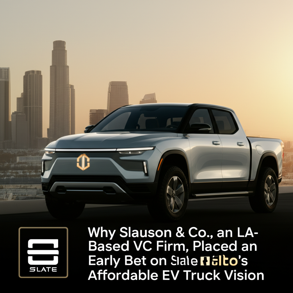 Why Slauson & Co., an LA-Based VC Firm, Placed an Early Bet on Slate Auto's Affordable EV Truck Vision