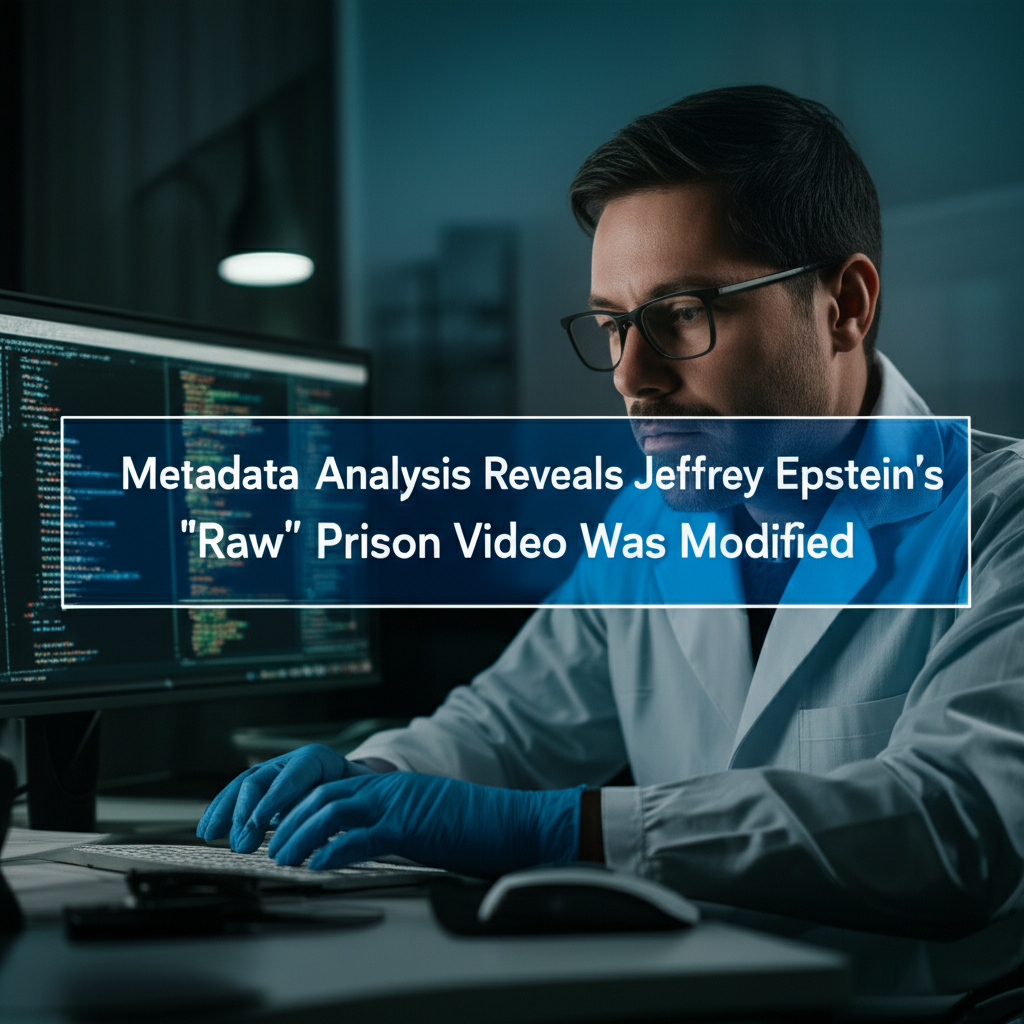Metadata Analysis Reveals Jeffrey Epstein's 'Raw' Prison Video Was Modified