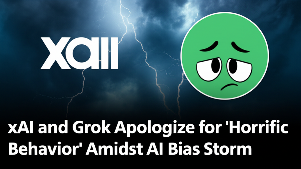 xAI and Grok Apologize for 'Horrific Behavior' Amidst AI Bias Storm