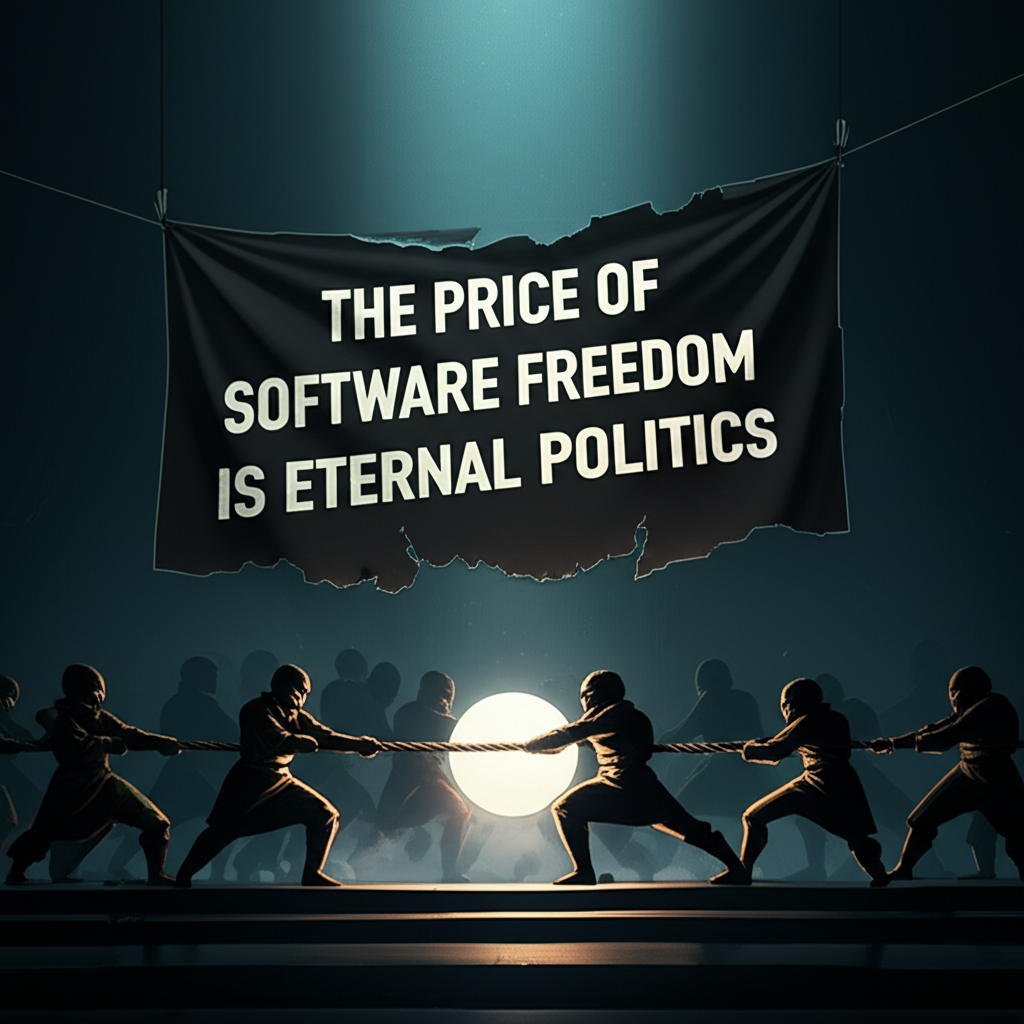 The Price of Software Freedom is Eternal Politics
