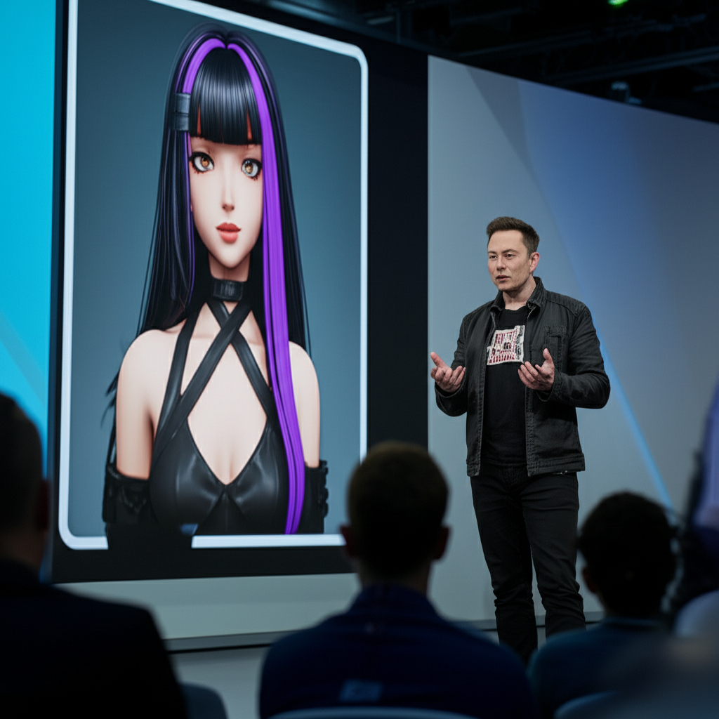 Elon Musk's Grok Introduces AI Companions, Including a Goth Anime Girl, Amidst Safety Concerns