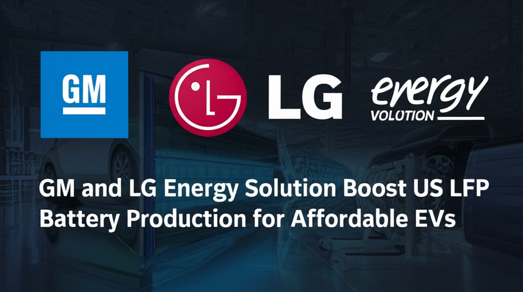 GM and LG Energy Solution Boost US LFP Battery Production for Affordable EVs
