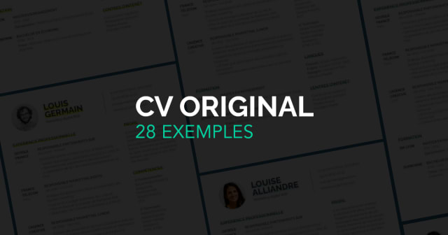Post - 28 Exemples de CV Original à Télécharger en Word