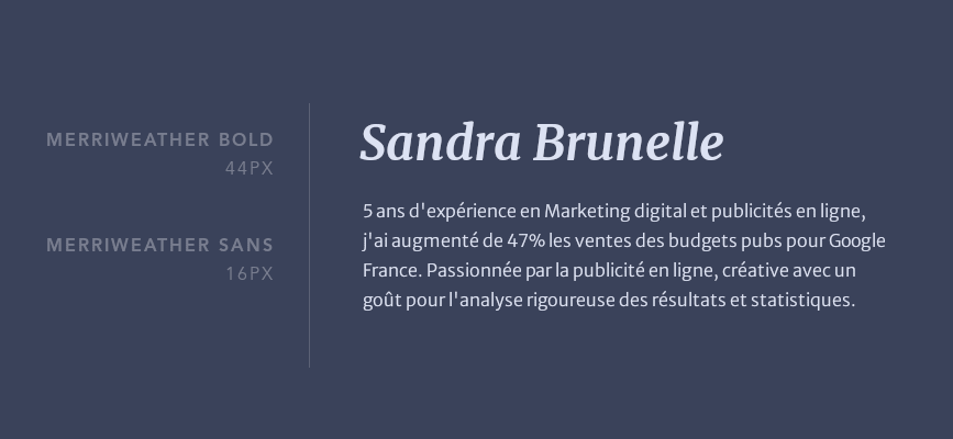 polices Merriweather et Merriweather Sans
