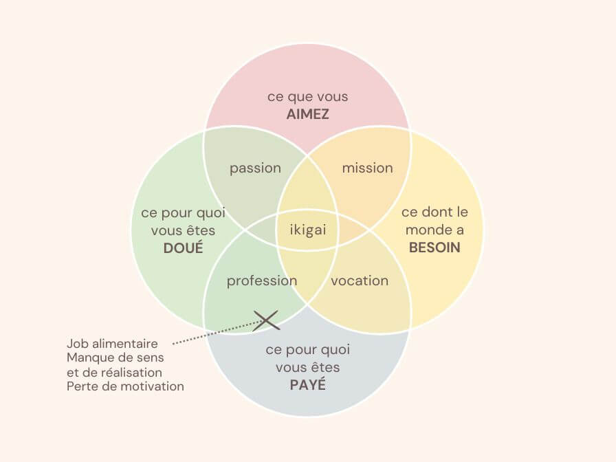 Exemple d'ikigai insatisfait