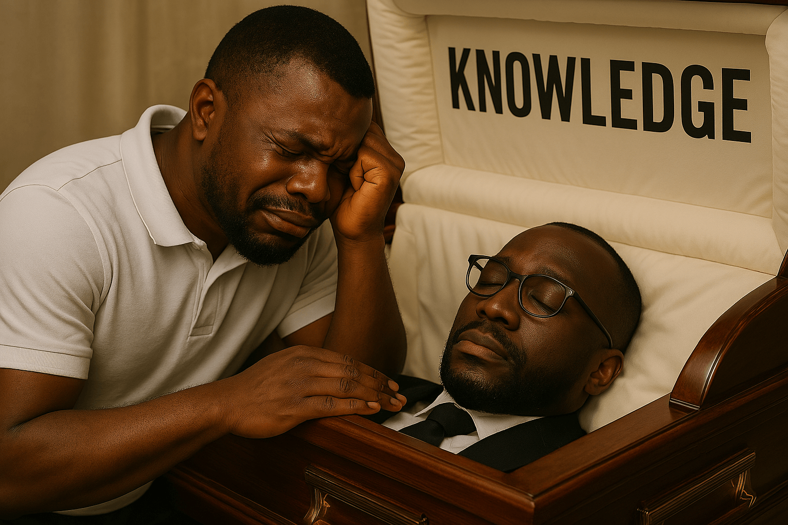 Man mourning