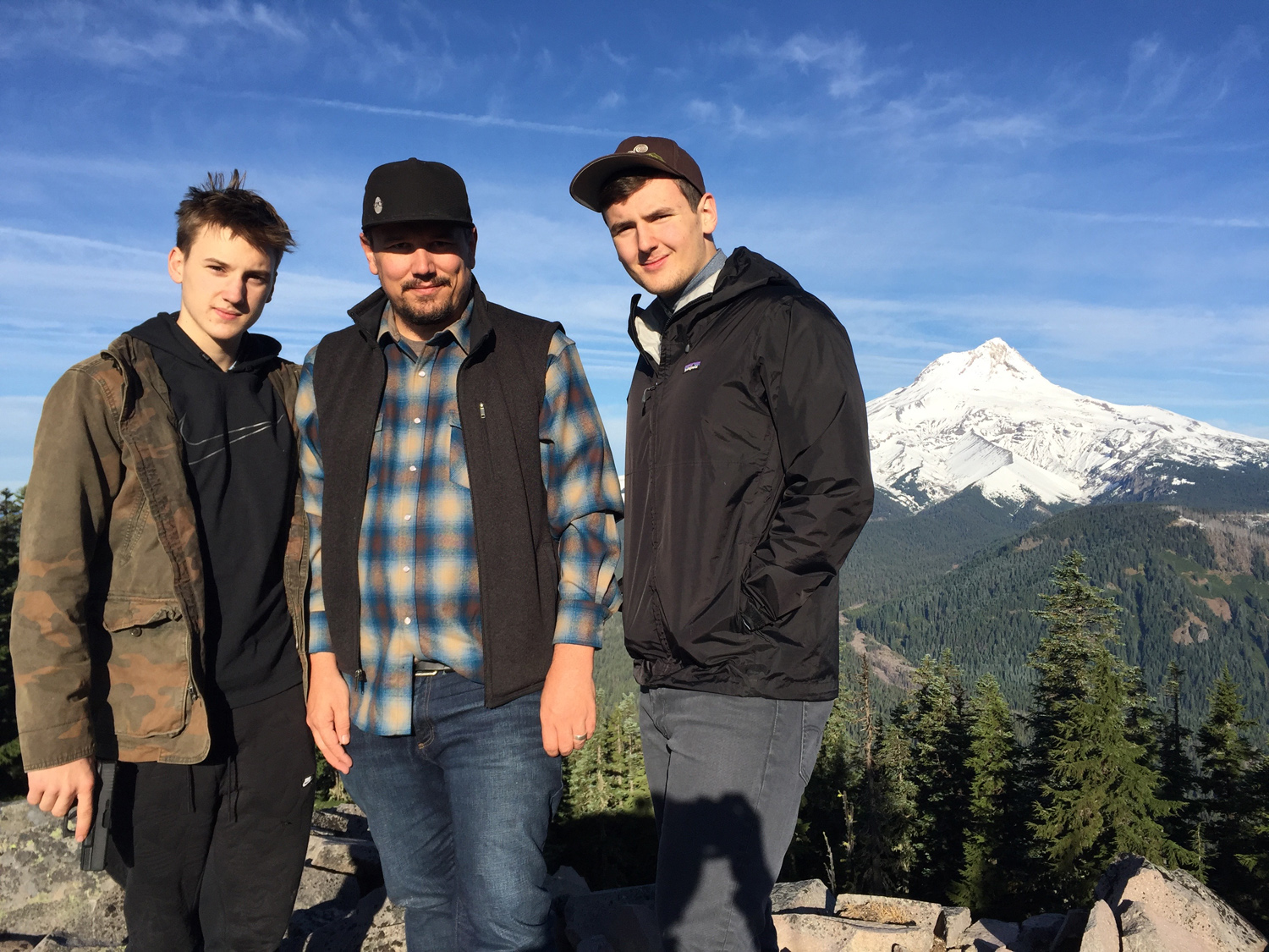 at the top of the world with my boys