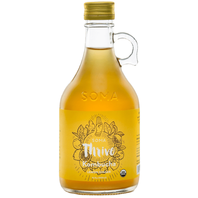 THRIVE: (LEMON GINGER KOMBUCHA)