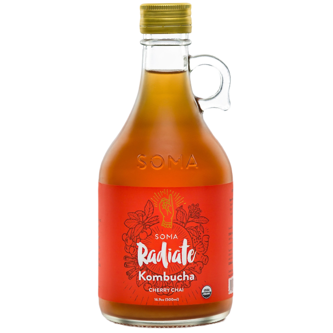 RADIATE: (CHERRY CHAI KOMBUCHA)