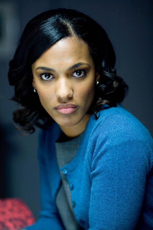 Freema Agyeman blue shirt