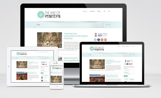 the way of mantra site design and development