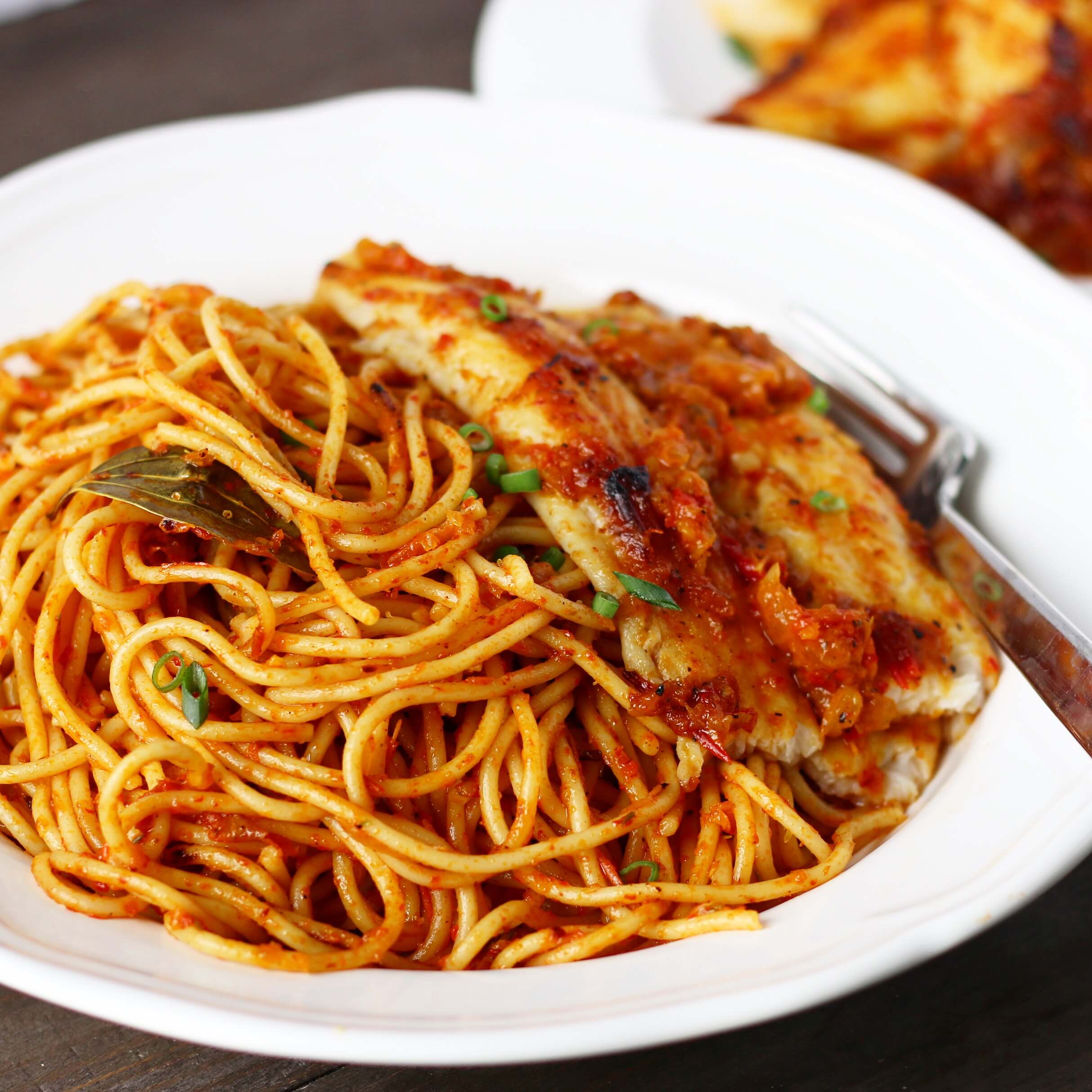 Jollof Spaghetti