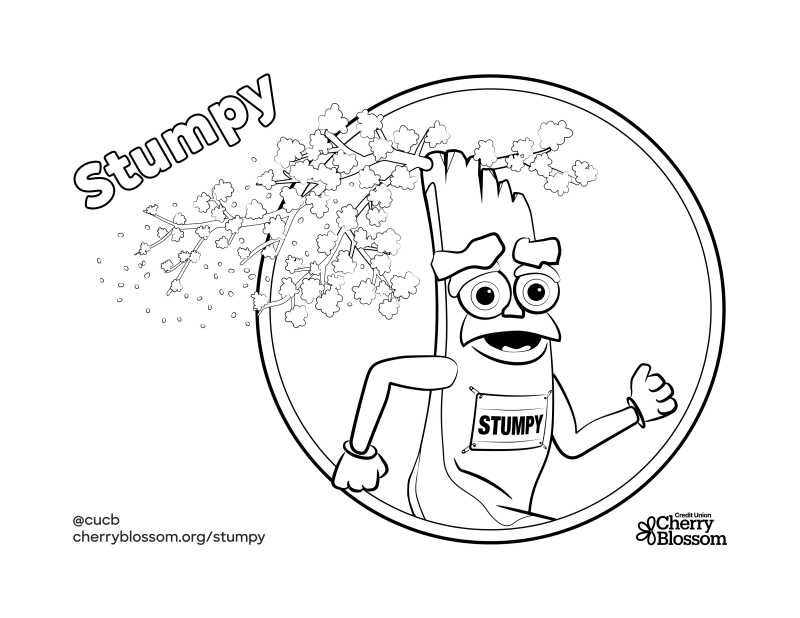 Stumpy coloring sheet